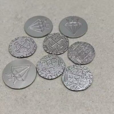 High-Quality Custom Metal Game Token with Detailed Engraving