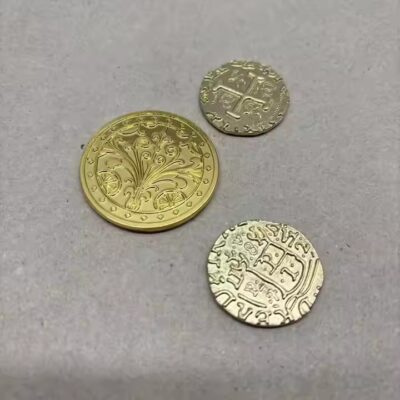 High-Quality Custom Metal Game Token with Detailed Engraving