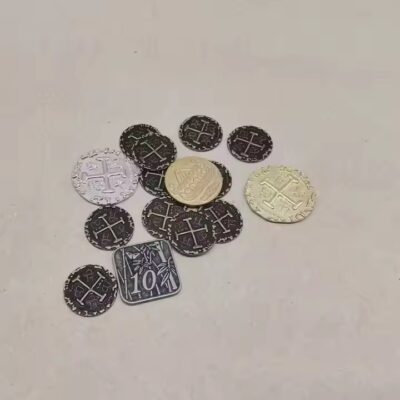 High-Quality Custom Metal Game Token with Detailed Engraving