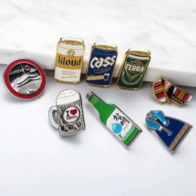 Custom hard enamel anime metal lapel pin with vibrant finish