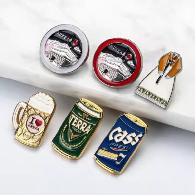 Custom hard enamel anime metal lapel pin with vibrant finish