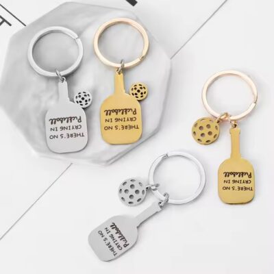 Custom Stainless Steel Sports Souvenir Metal Keychain