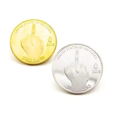 Custom souvenir metal coin with antique finish