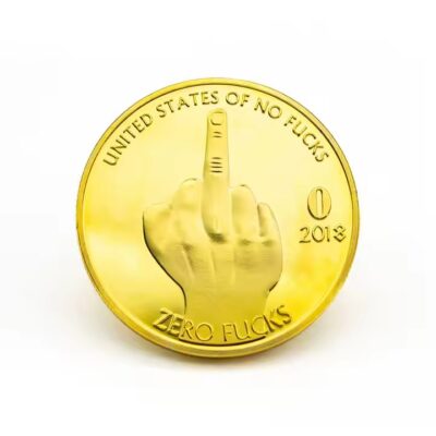 Custom souvenir metal coin with antique finish