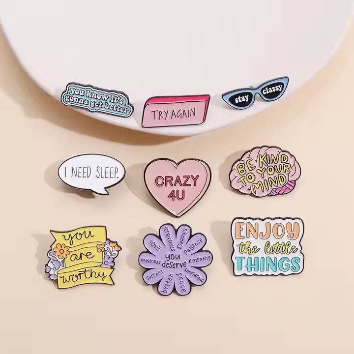 Trendy custom soft enamel metal pin for apparel and gifts