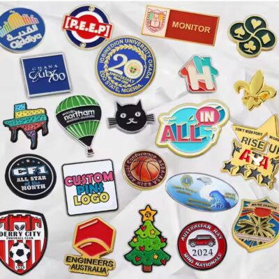 Custom enamel metal lapel pin for apparel gifts