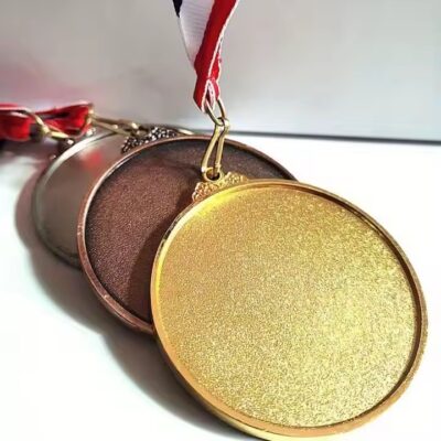 3D Custom Roman Wrestling Medal in Gold Silver Bronze