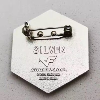 3D Custom Gold Nickel-Plated Metal Badge