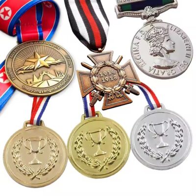 3D Custom Table Tennis Sports Medal with Ribbon