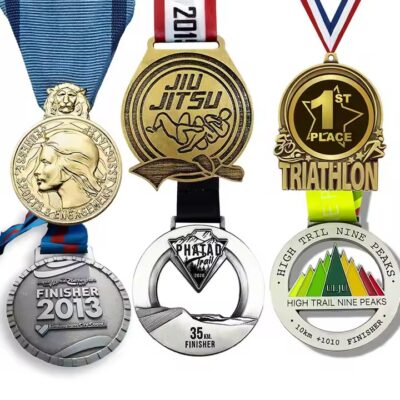 3D Custom Table Tennis Sports Medal with Ribbon