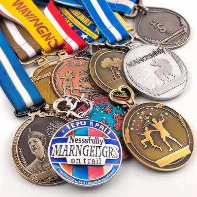 3D Custom Table Tennis Sports Medal with Ribbon