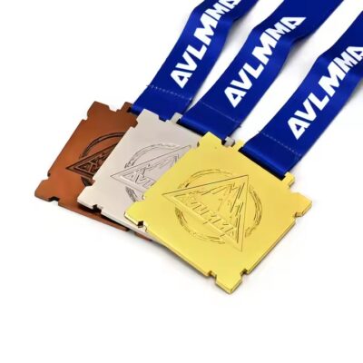 Custom 3D Shiny Metal Medal for Sporting Events and Awards