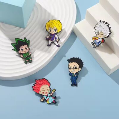 Custom Hard Enamel Anime Metal Pin – Colorful Character Design