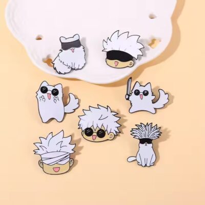 Custom Hard Enamel Anime Metal Pin – Colorful Character Design
