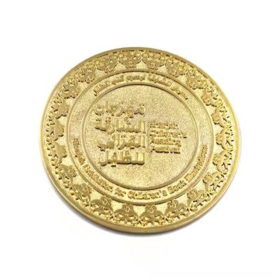 Affordable custom souvenir metal coin with polished finish