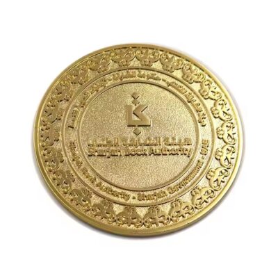 Affordable custom souvenir metal coin with polished finish
