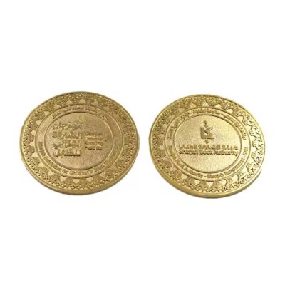 Affordable custom souvenir metal coin with polished finish