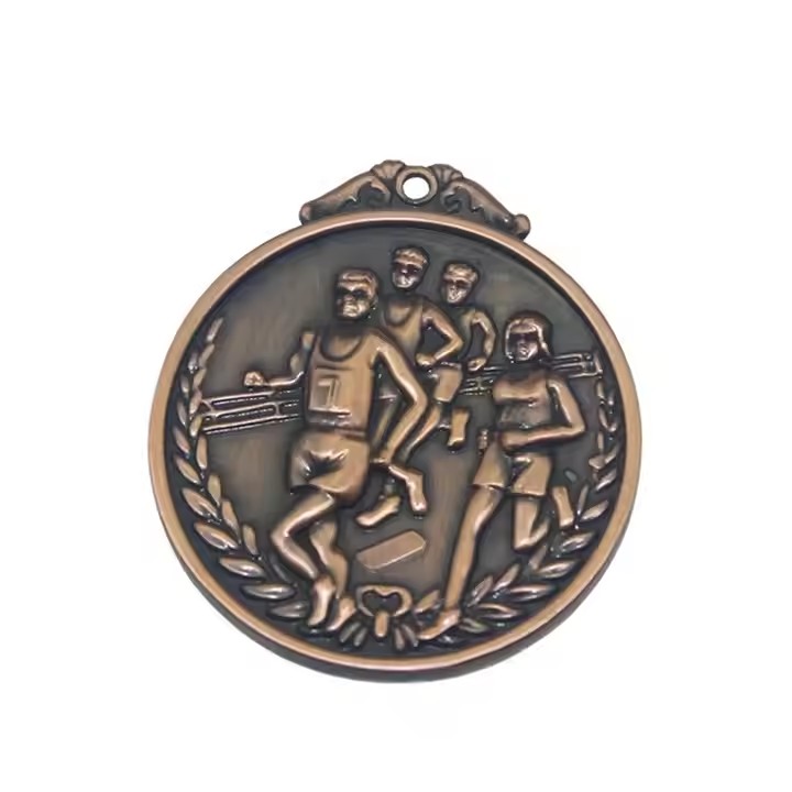 Custom Sports Medal with Ribbon for Athletic Events