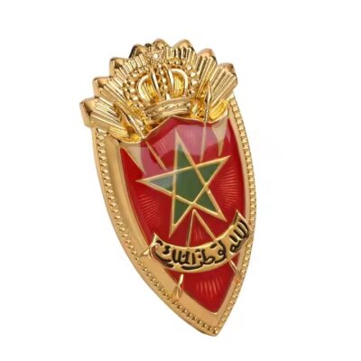Custom soft enamel metal badge with colored design