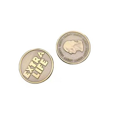 Wholesale Bronze Metal Coin with Detailed Engraving
