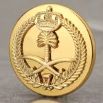 Custom 3D Metal Badge for Uniform and Beret with Military Logo Design
