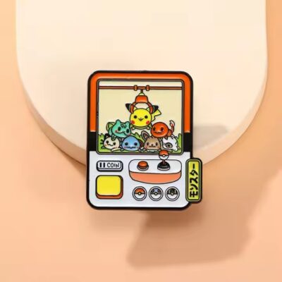 Pokémon anime enamel metal pin with colorful design