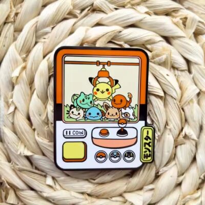 Pokémon anime enamel metal pin with colorful design
