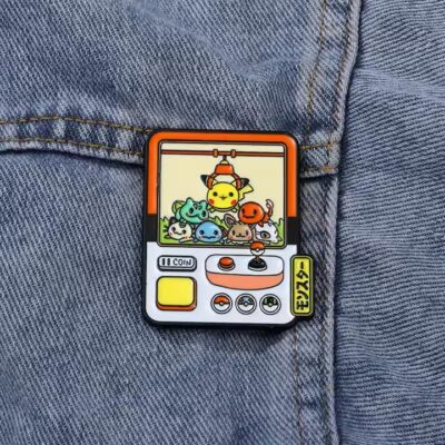 Pokémon anime enamel metal pin with colorful design