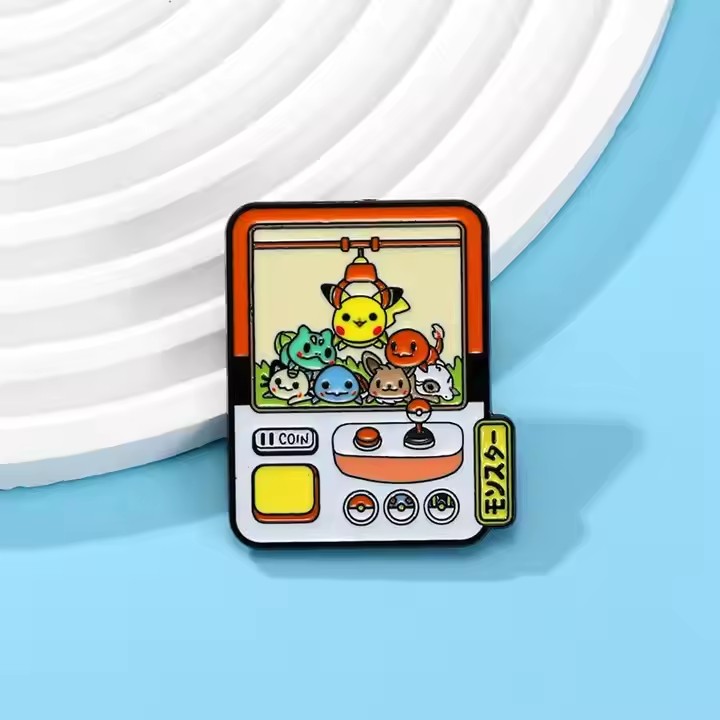 Pokémon anime enamel metal pin with colorful design