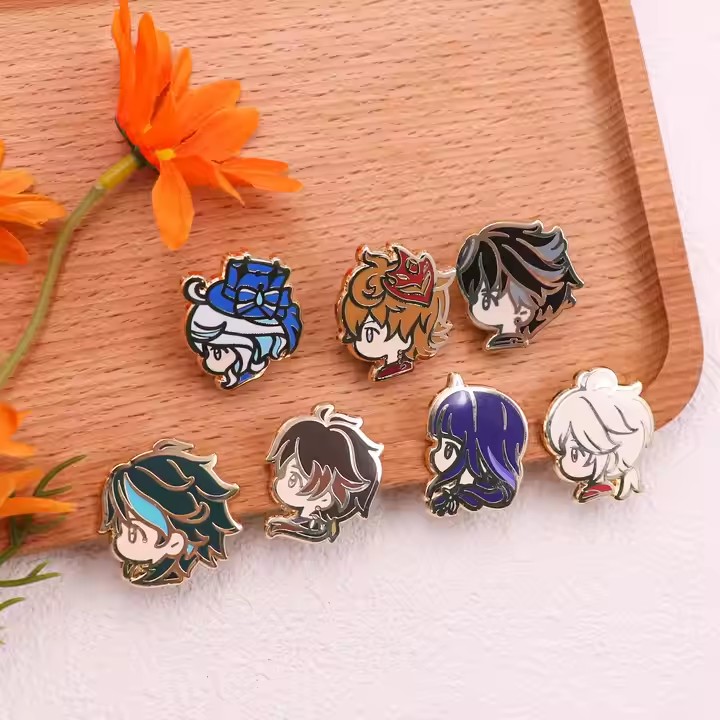 Custom anime hard enamel pin with vibrant color
