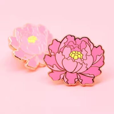 Custom anime hard enamel metal pin with colorful design