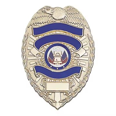 Custom 3D Logo Metal Badge with Polished Finish and Secure Clutch
