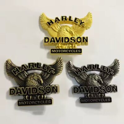 Custom 3D Logo Metal Badge with Polished Finish and Secure Clutch