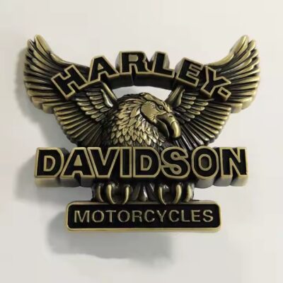 Custom 3D Logo Metal Badge with Polished Finish and Secure Clutch