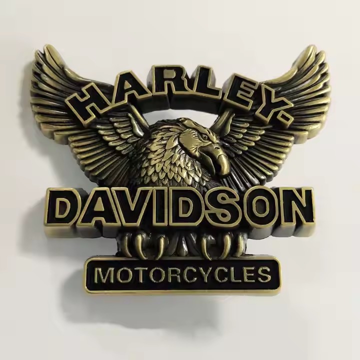Custom 3D Logo Metal Badge with Polished Finish and Secure Clutch