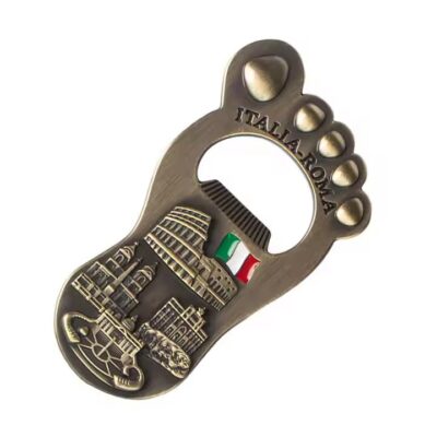 Italy travel gift metal fridge magnet with classic Italian design