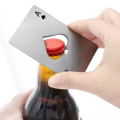 Creative Ace of Spades stainless steel multifunctional bottle opener