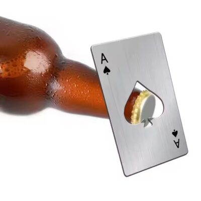 Creative Ace of Spades stainless steel multifunctional bottle opener