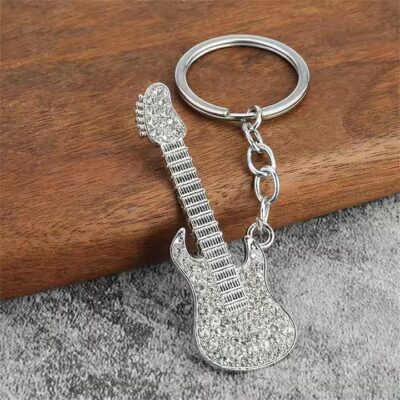 Custom Mini Hip Hop Microphone Metal Keychain