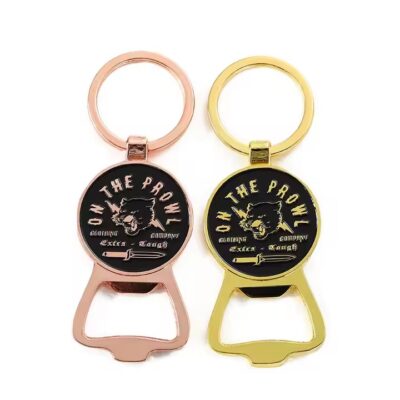 Custom 3D logo letter metal bottle opener with branding