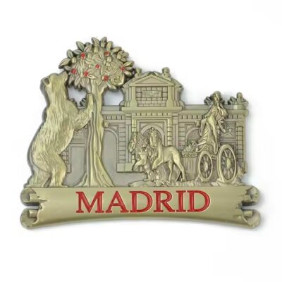 Custom 3D country souvenir metal fridge magnet with national logo design