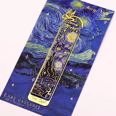 Custom 3D enamel metal bookmark with decorative tassel
