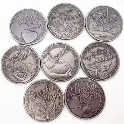 Custom Vintage Angel Lucky Metal Coin