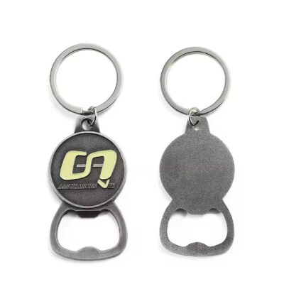 Custom Personalized Beer Bottle Metal Keychain