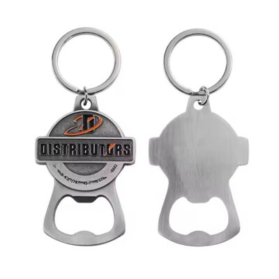Custom Personalized Beer Bottle Metal Keychain