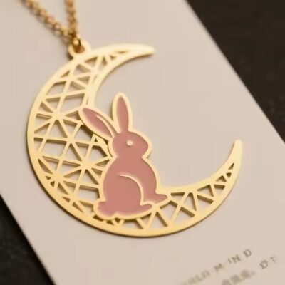 Custom designed personalized DIY metal bookmark with unique creative design