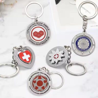 Custom Enamel Metal Keychain with Logo
