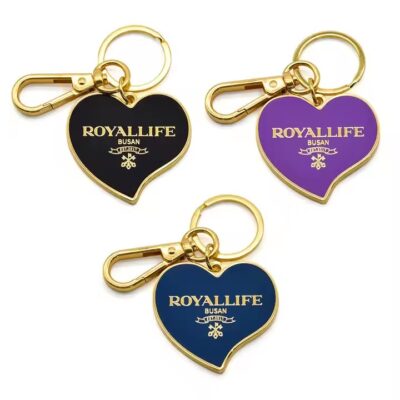 Custom Enamel Metal Keychain with Logo