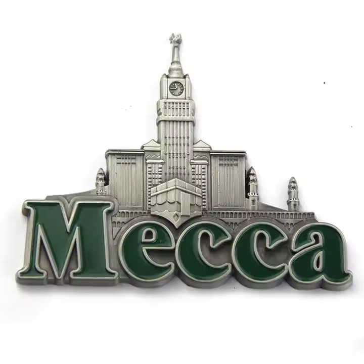 Custom-designed travel souvenir magnetic metal fridge magnet