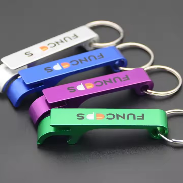 Custom bulk metal bottle openers with personalized engraving